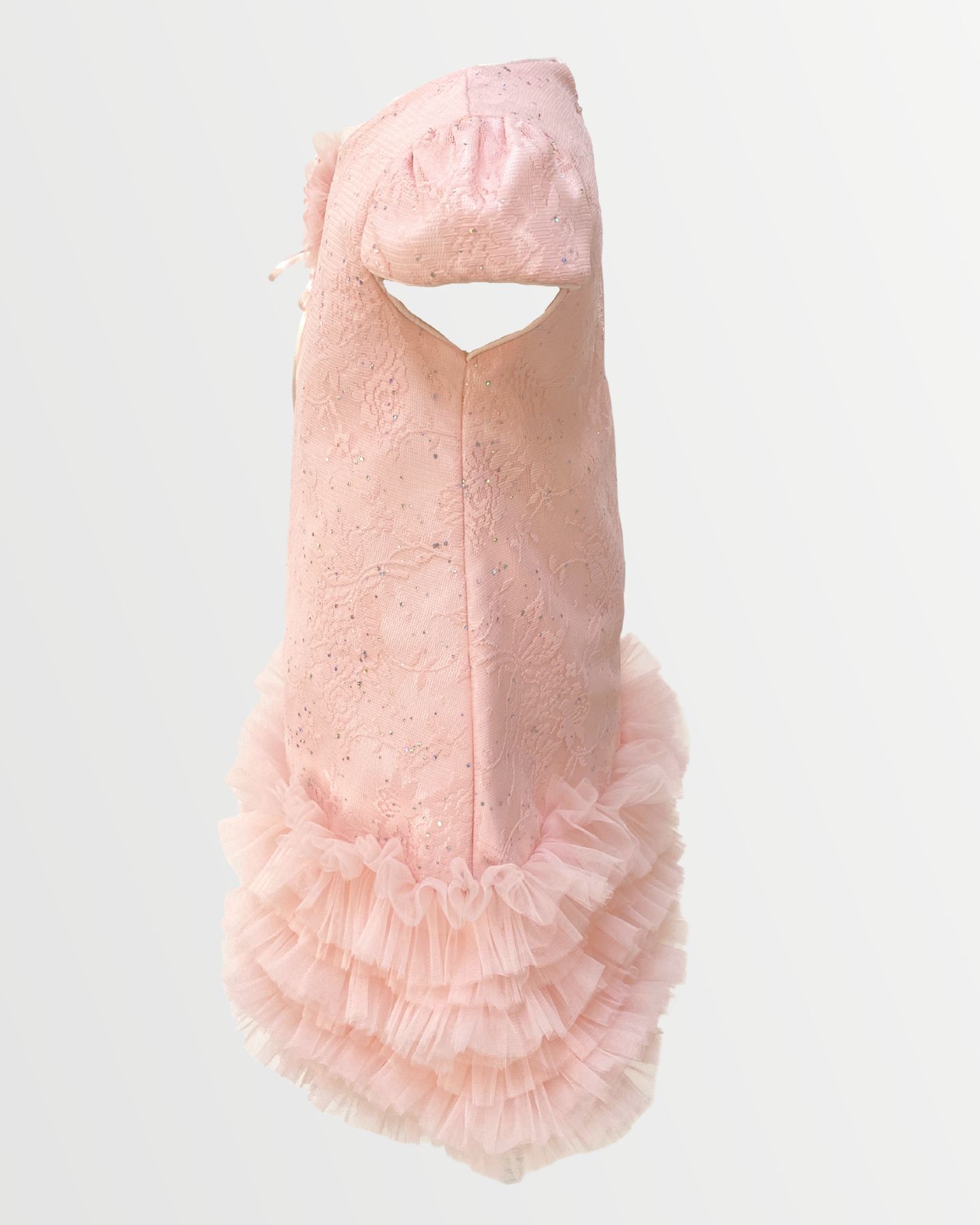 Half Shoulder With Puffy layers And Headband Dress
