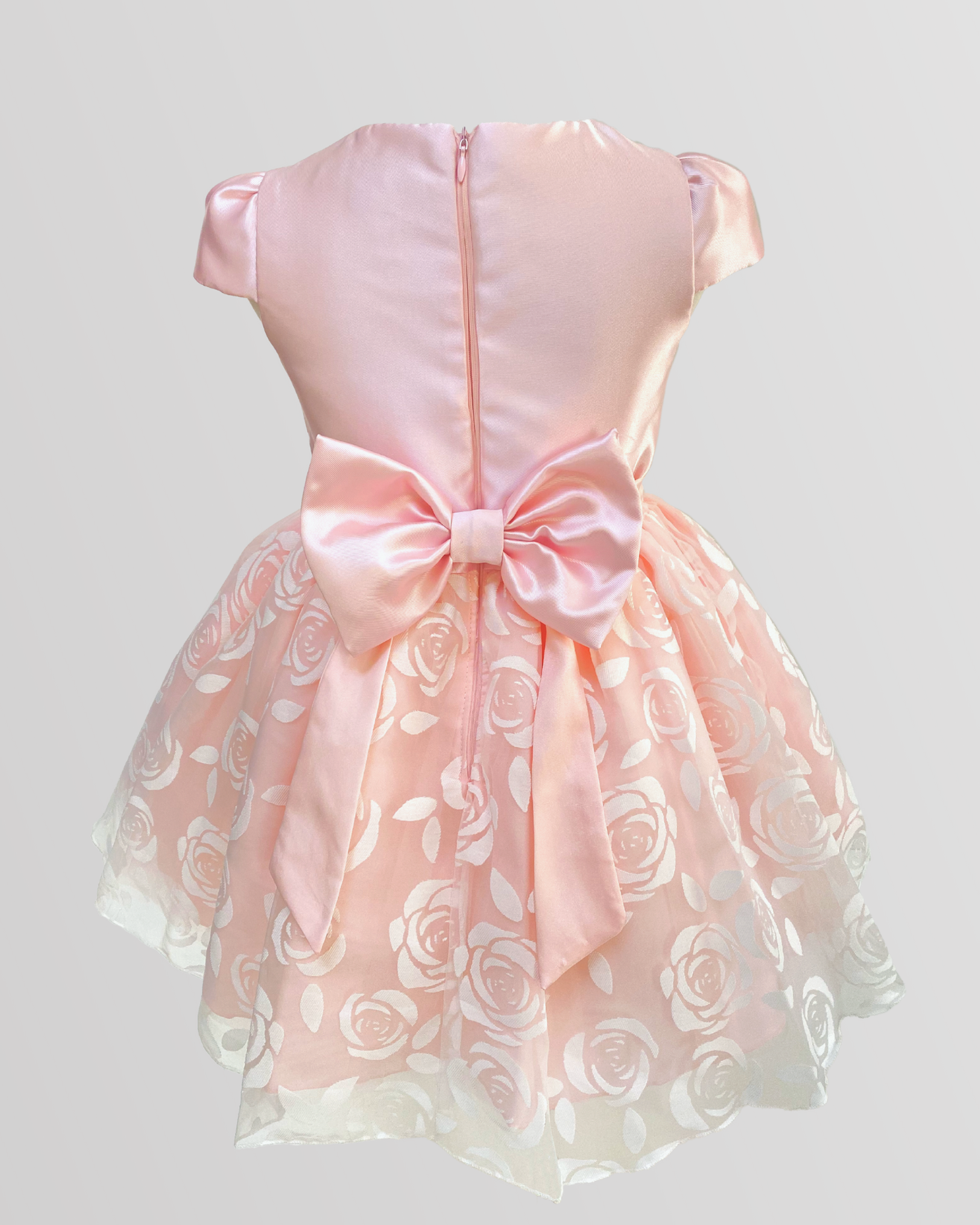 Rose Decorated With Small Ribbon And Headband Dress