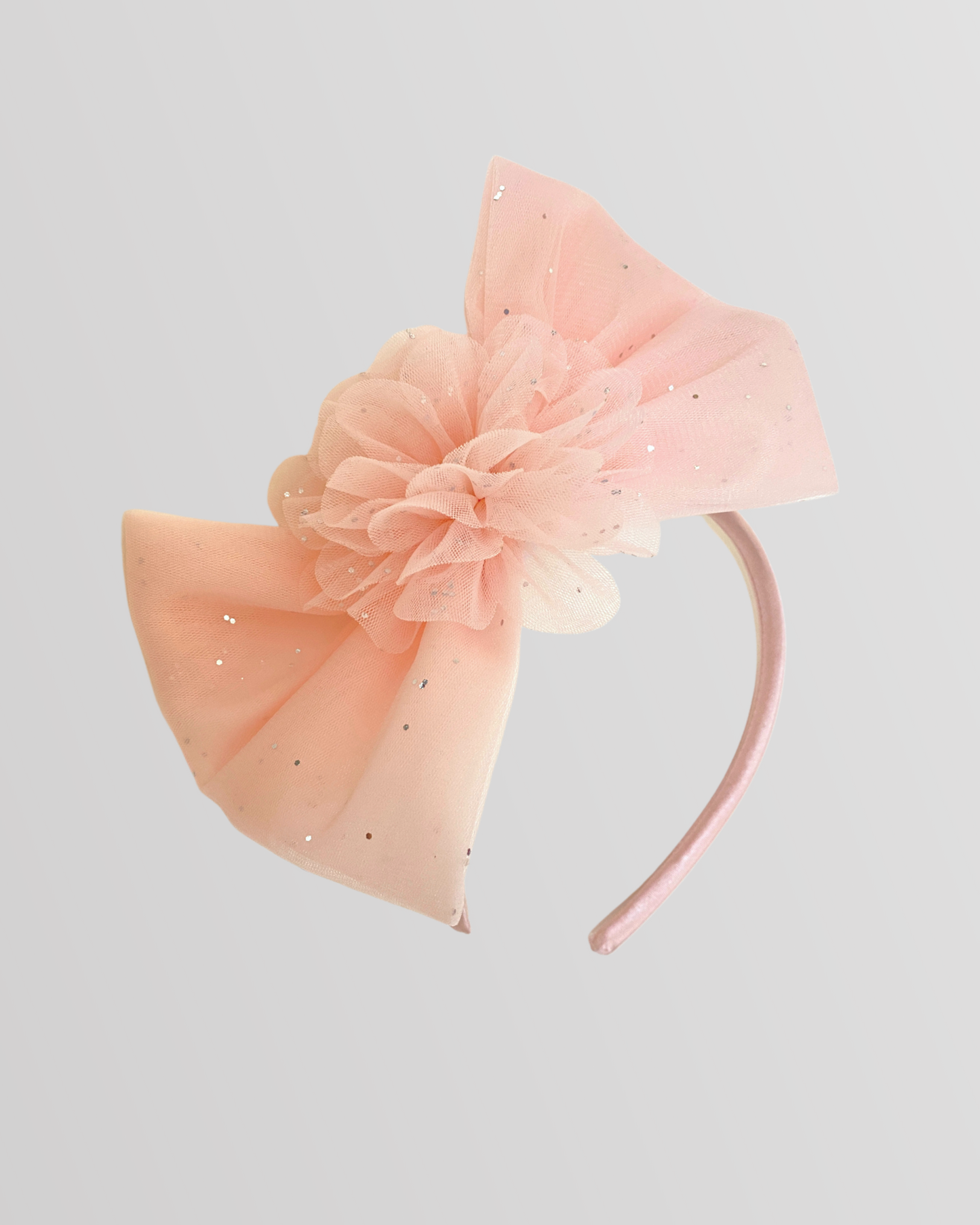 Puffy Tulle Lace With Two Ribbons On Shoulders And Headband Dress