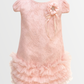 Half Shoulder With Puffy layers And Headband Dress
