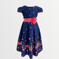 Satin dress Half Sleeves Cotton Lined