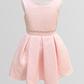 Girly Dress With Pearls On The Waist With Jacket And Headband
