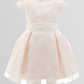 Dotted Cotton With Tulle Lace Waist Dress