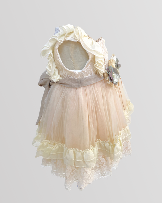 Baby Girls Puffy Tulle Lace Dress