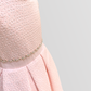 Girly Dress With Pearls On The Waist With Jacket And Headband