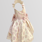 Dotted Satin With Large Ribbon And Headband Dress