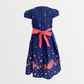Satin dress Half Sleeves Cotton Lined