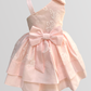 Half Shoulder With Large Ribbon And Headband Dress