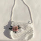 Puffy Cozy White Dress Dotted Tull Lace