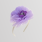 Super Puffy Flowered With Ribbon And Headband Dress
