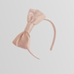 Dotted Satin With Large Ribbon And Headband Dress